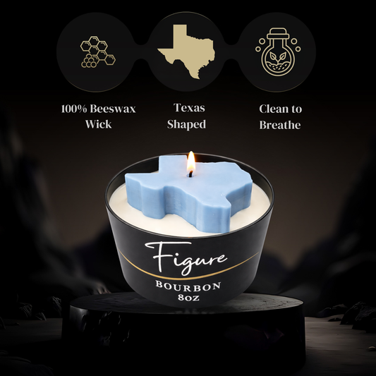Texas State Candle 🤠 Western Decor | Non-Toxic 8 oz | Gift Ready