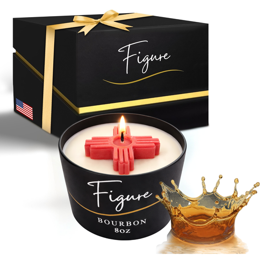 Red Zia Symbol Candle