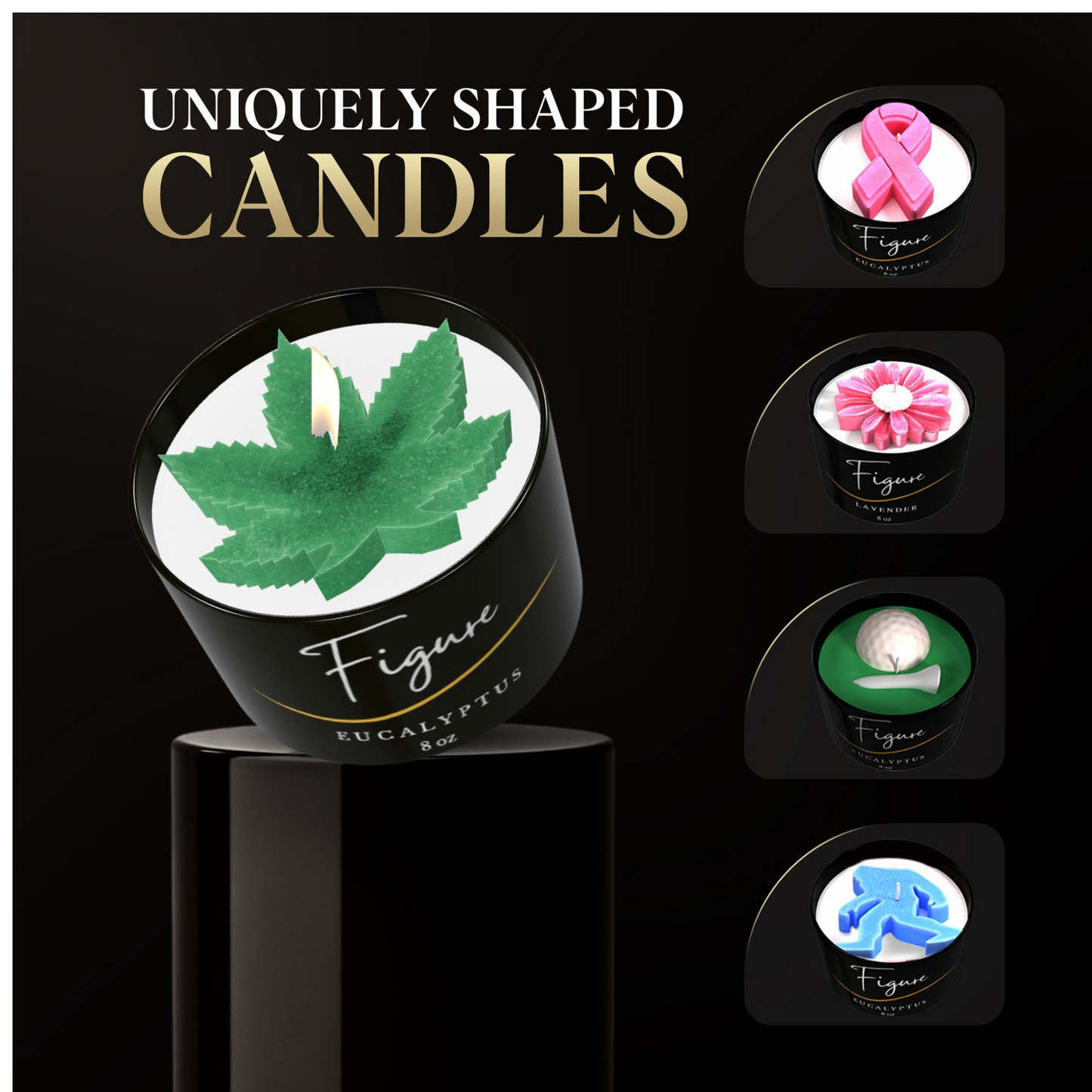 Weed Leaf Marijuana Candle