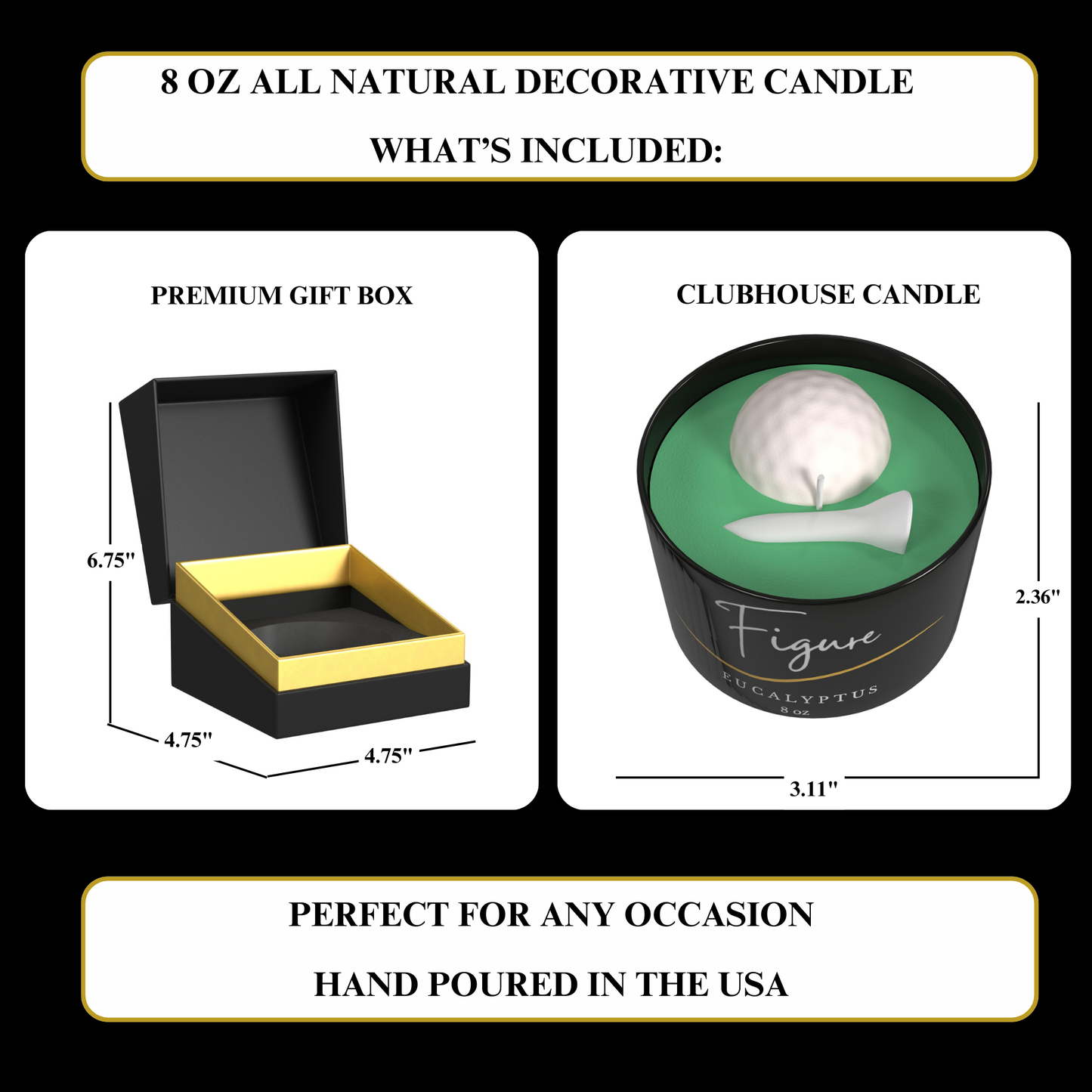 The Clubhouse Golf Candle