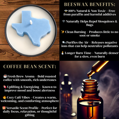 Texas State Candle 🤠 Western Decor | Non-Toxic 8 oz | Gift Ready