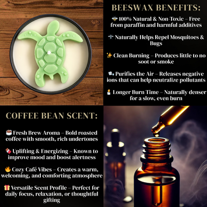 Sea Turtle Candle | Beach Decor, Coastal Home & Aquarium Gift | 8 oz Non-Toxic