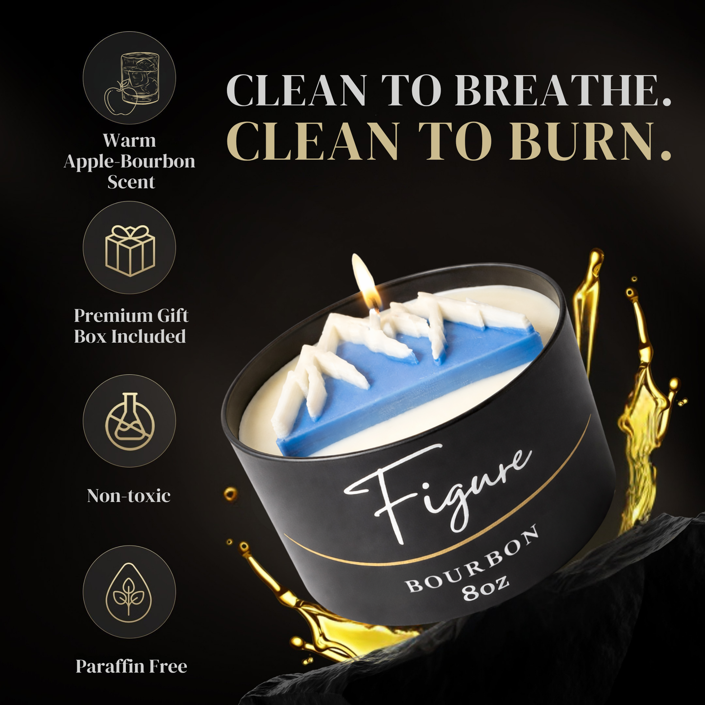 Mt. Rainier Candle 🏔️ Mountain Decor | Pacific Northwest | Non-Toxic 8 oz