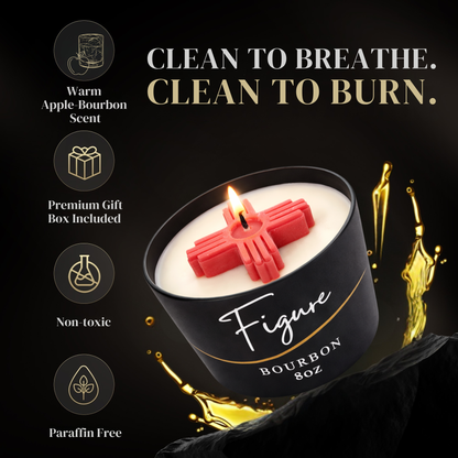 Red Zia Symbol Candle