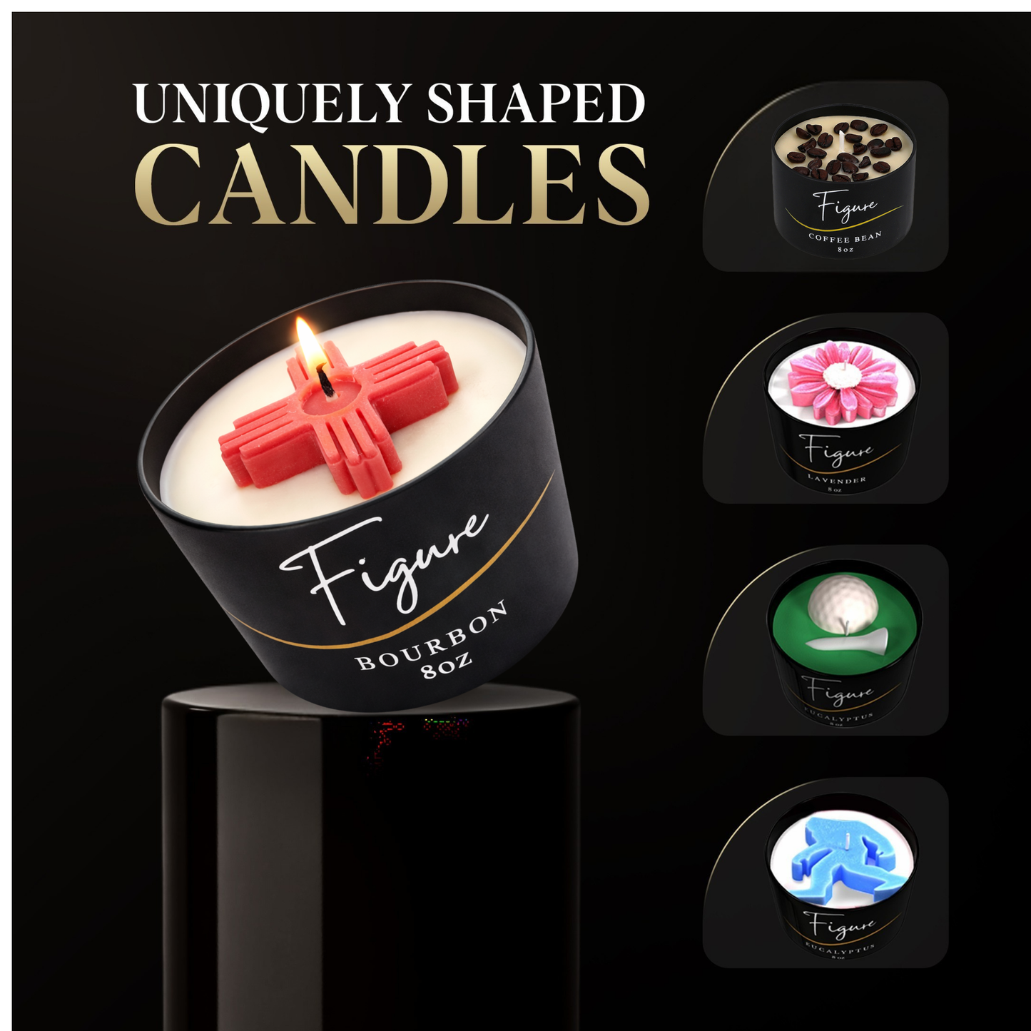 Red Zia Symbol Candle