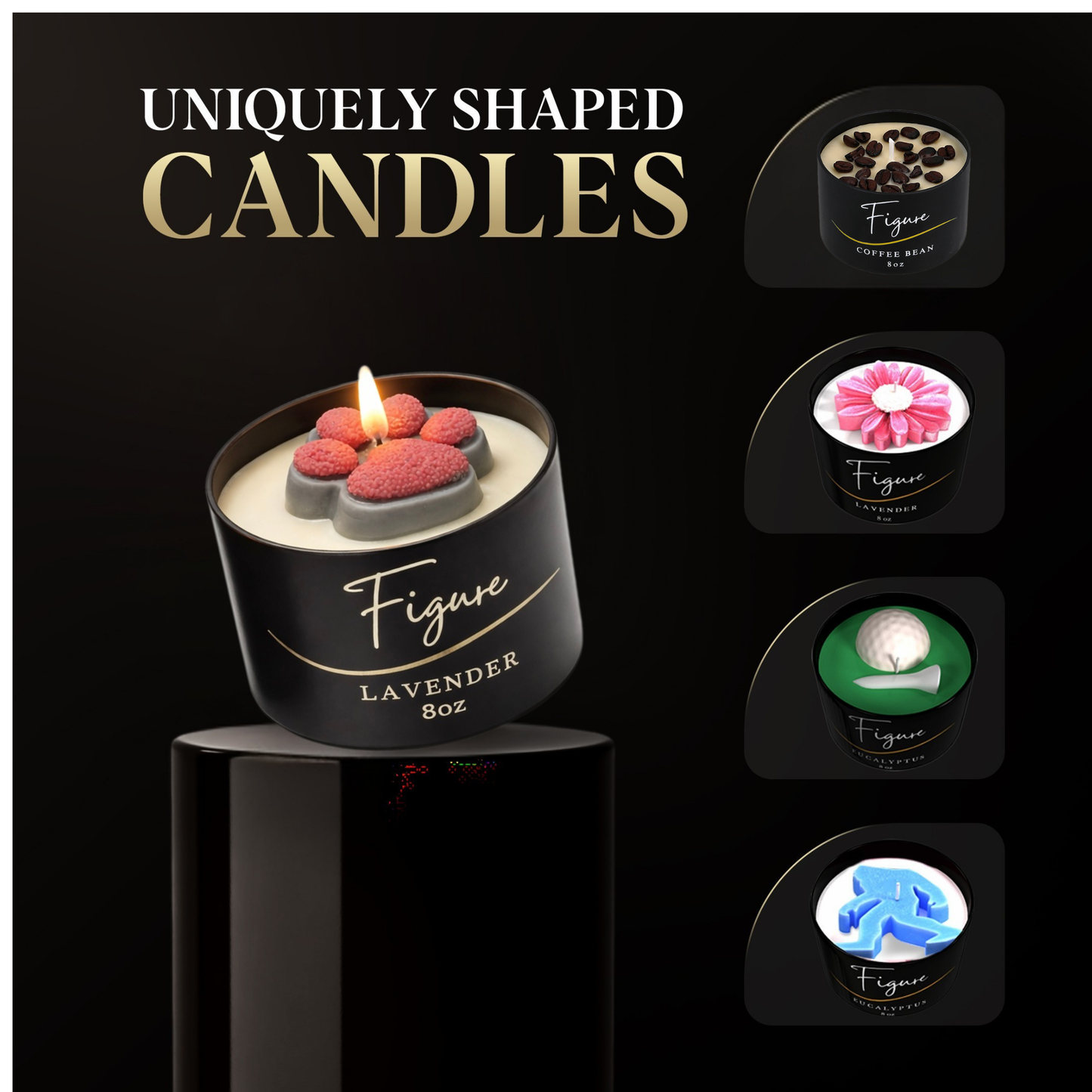 NM Lobo Paw Candle