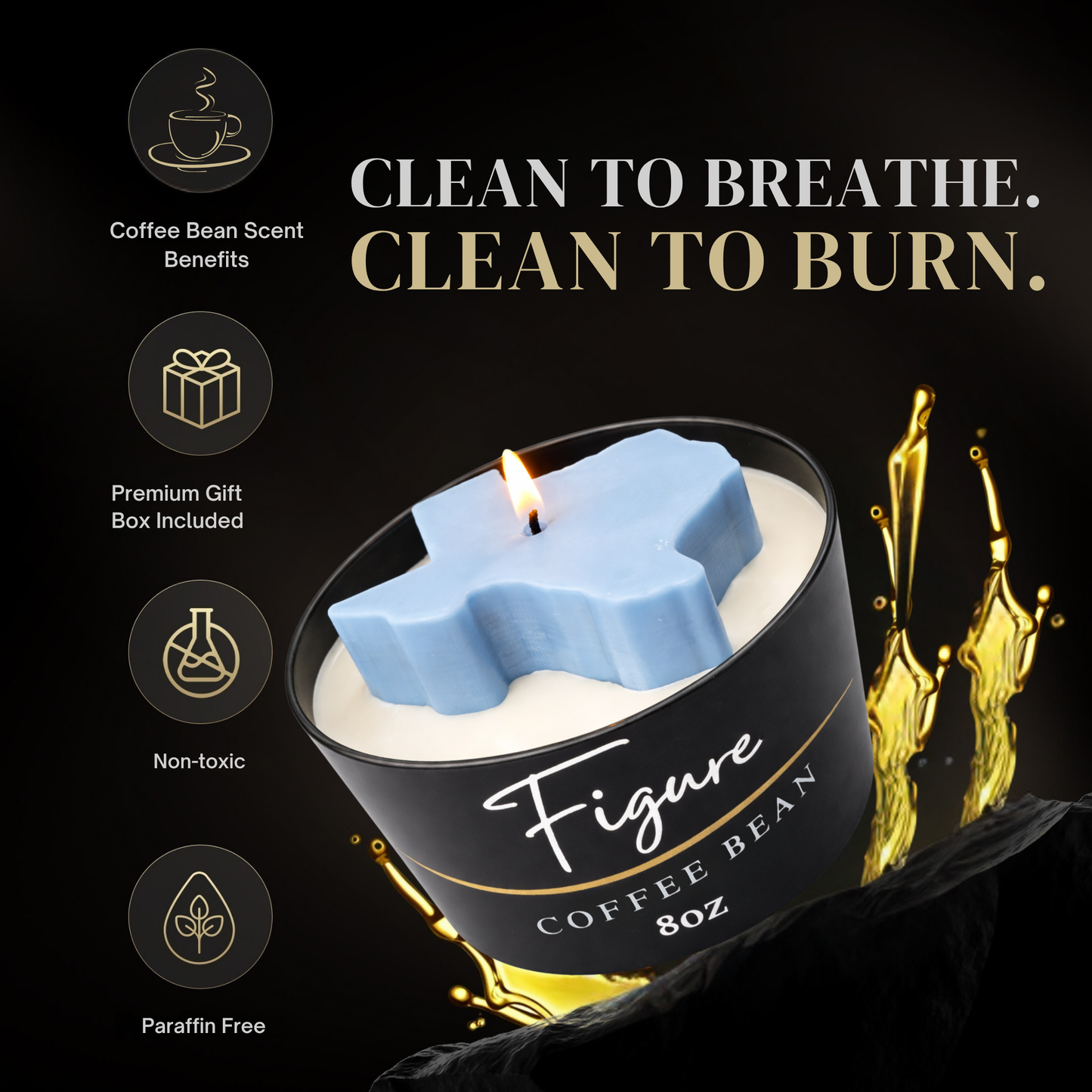 Texas State Candle 🤠 Western Decor | Non-Toxic 8 oz | Gift Ready