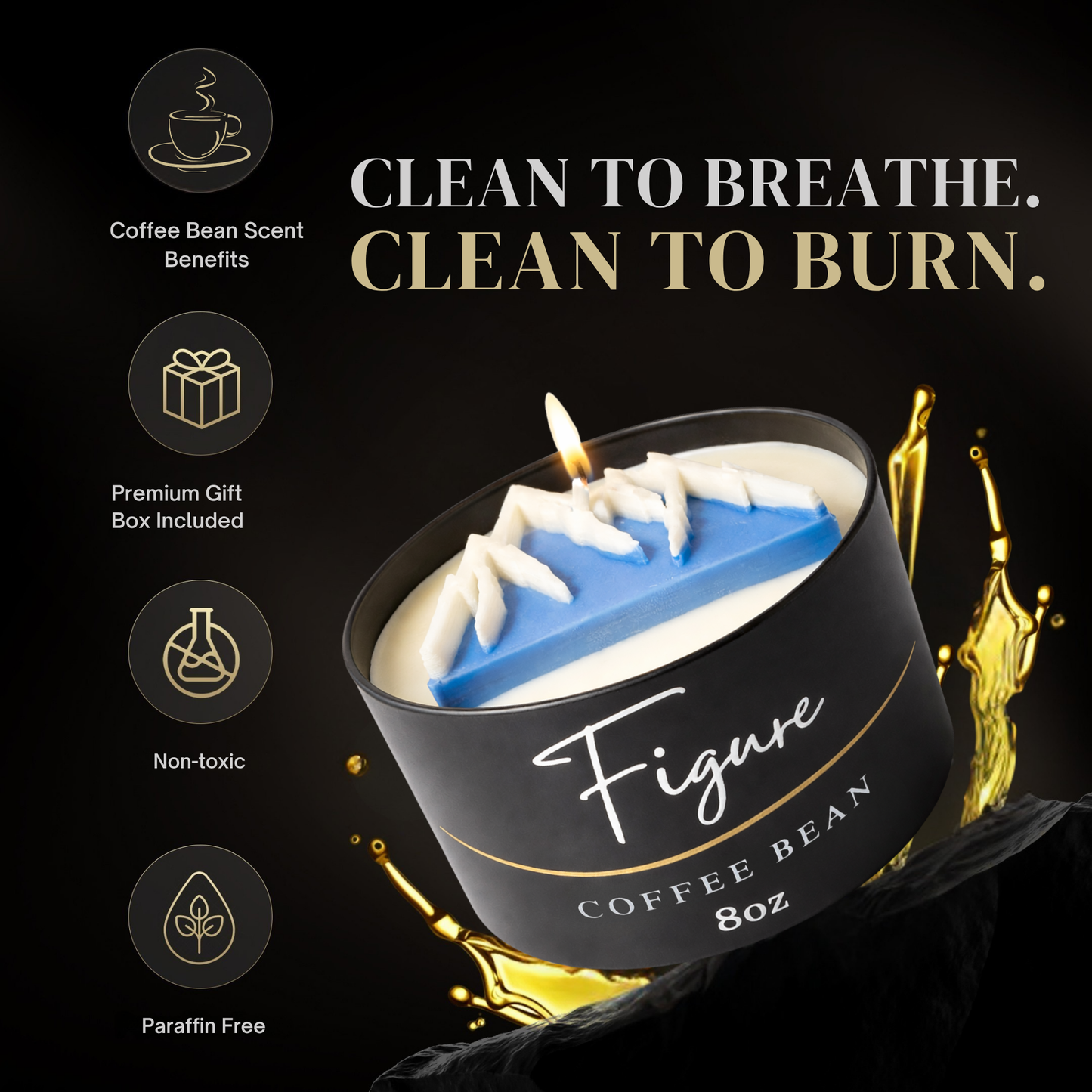 Mt. Rainier Candle 🏔️ Mountain Decor | Pacific Northwest | Non-Toxic 8 oz