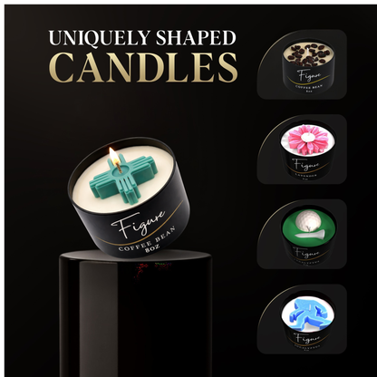 Turquoise Zia Symbol Candle