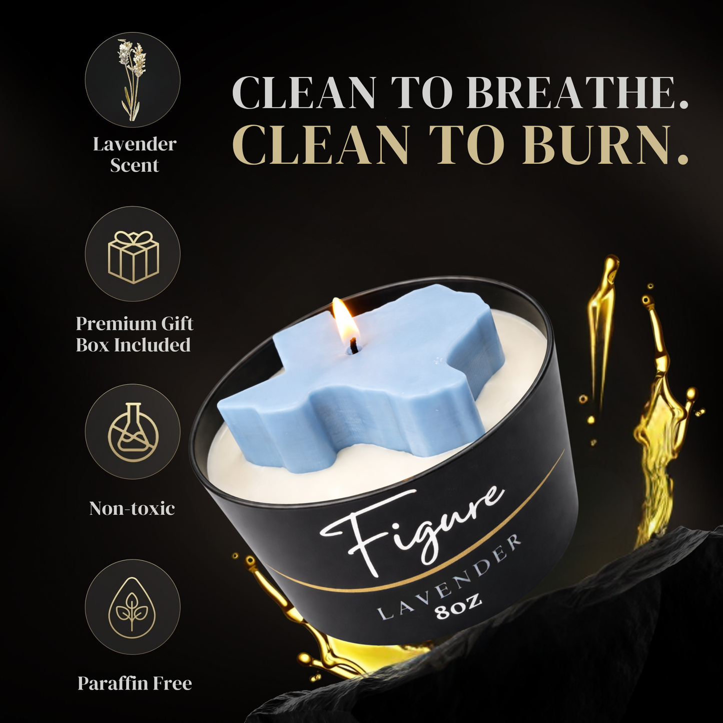 Texas State Candle 🤠 Western Decor | Non-Toxic 8 oz | Gift Ready