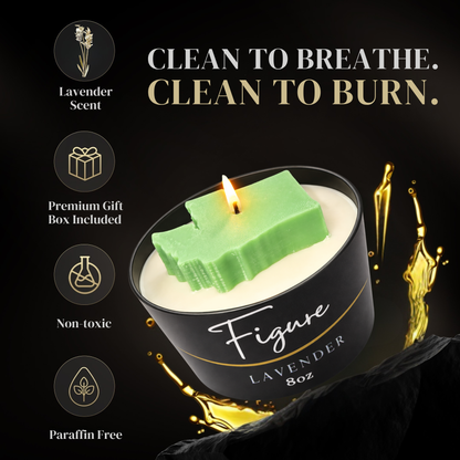 Washington State Shaped Candle | Pacific Northwest Decor | 8 oz Non-Toxic
