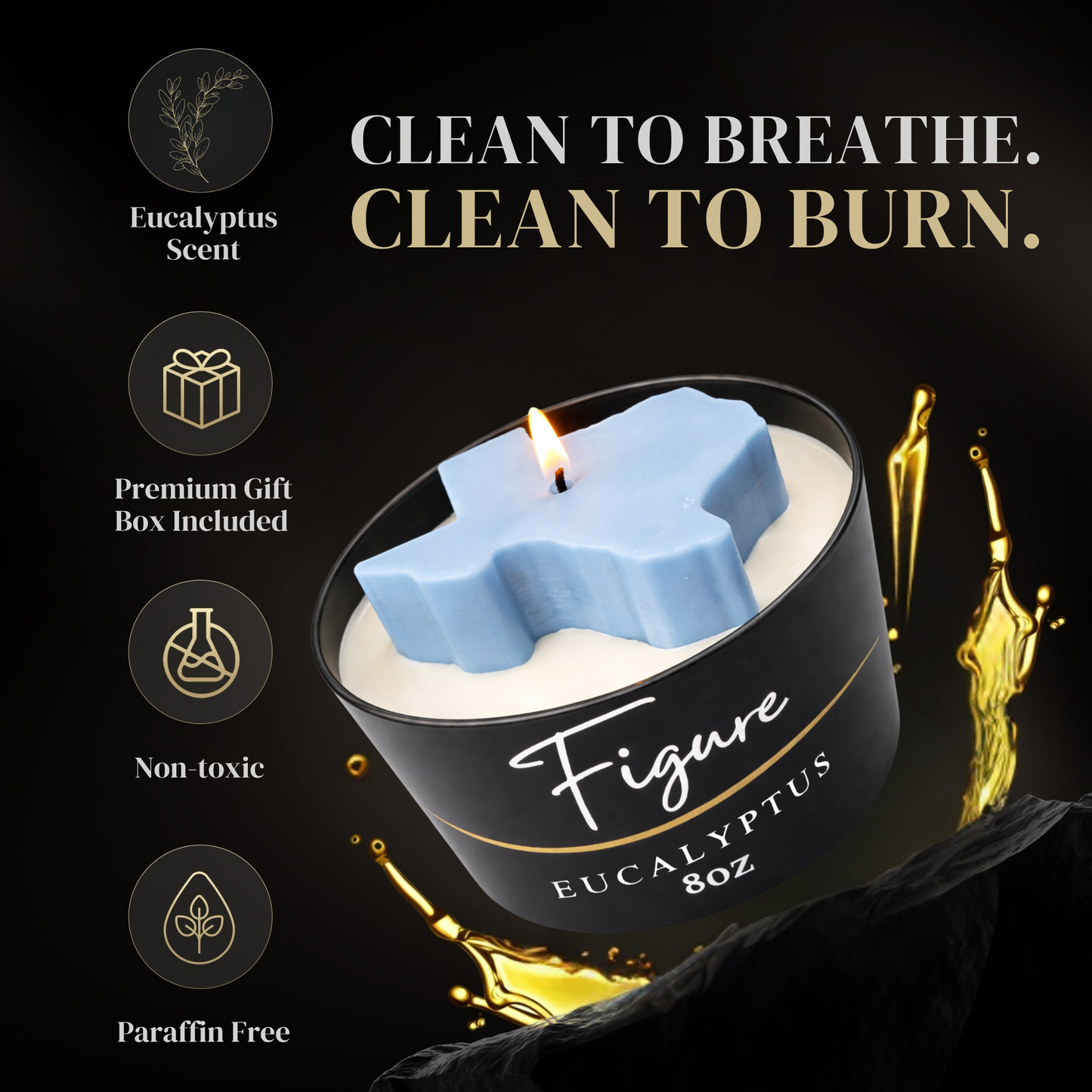 Texas State Candle 🤠 Western Decor | Non-Toxic 8 oz | Gift Ready