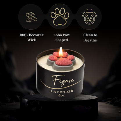 NM Lobo Paw Candle