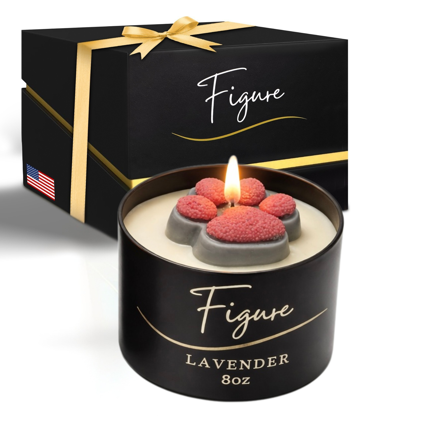NM Lobo Paw Candle