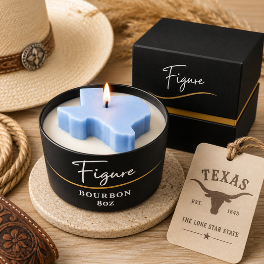 Texas State Candle 🤠 Western Decor | Non-Toxic 8 oz | Gift Ready
