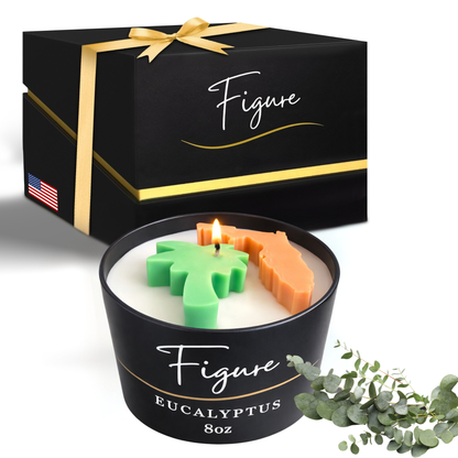 Florida State Palm Tree Candle | Tropical Coastal Decor | Non-Toxic 8 oz