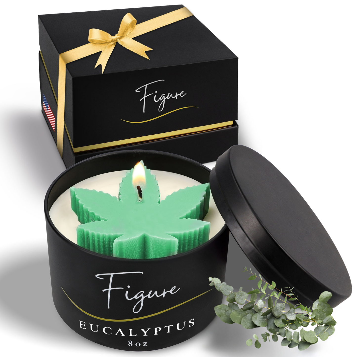 Weed Leaf Marijuana Candle