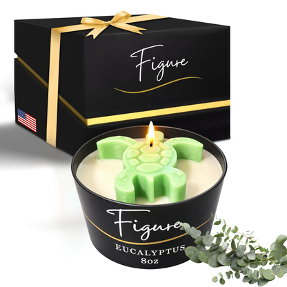 Sea Turtle Candle | Beach Decor, Coastal Home & Aquarium Gift | 8 oz Non-Toxic