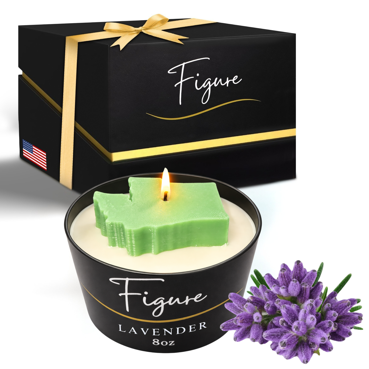 Washington State Shaped Candle | Pacific Northwest Decor | 8 oz Non-Toxic