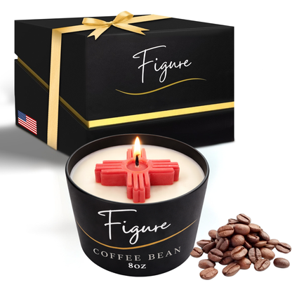 Red Zia Symbol Candle