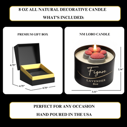 NM Lobo Paw Candle
