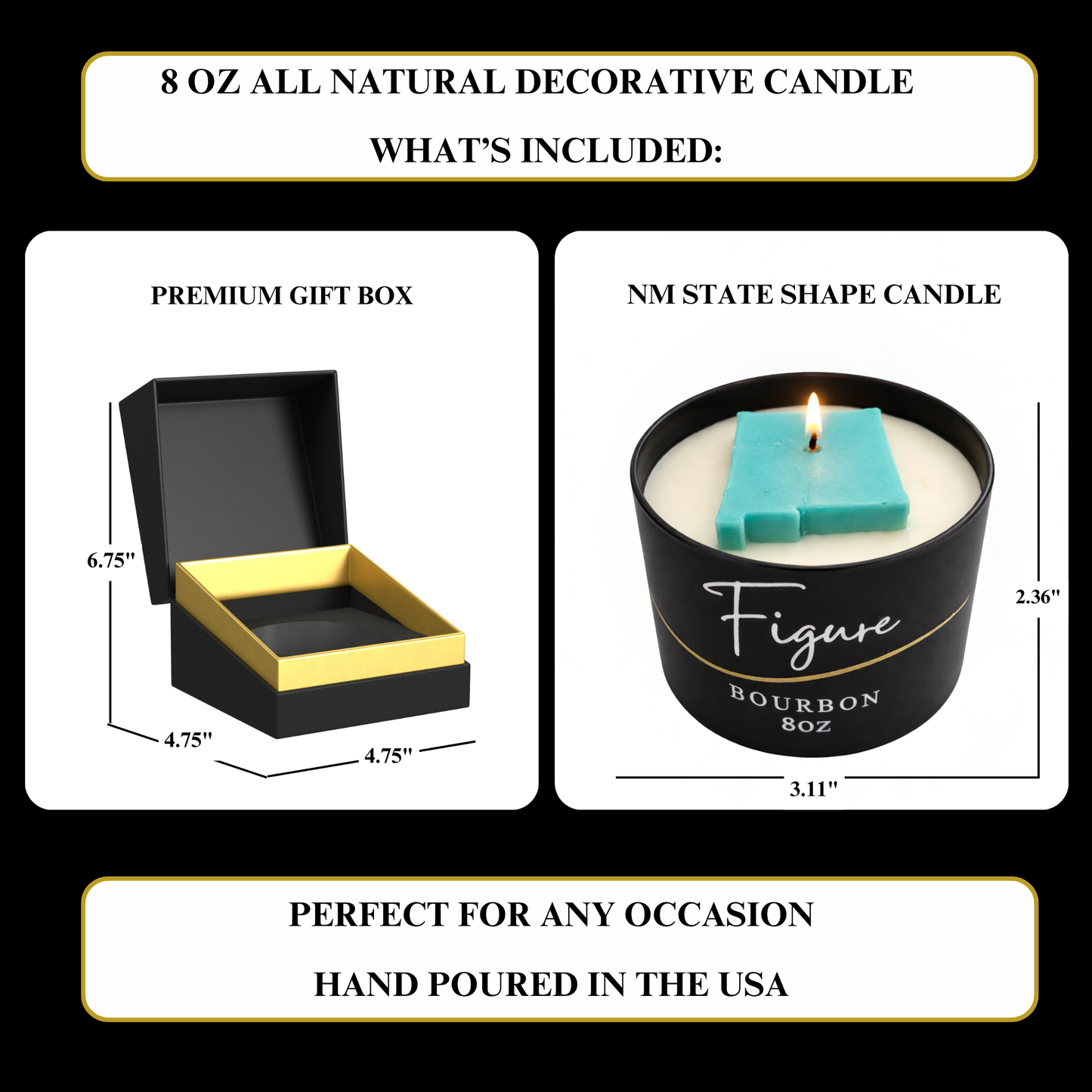 State Shaped NM Candle