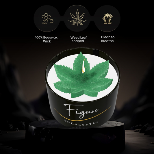 Weed Leaf Marijuana Candle