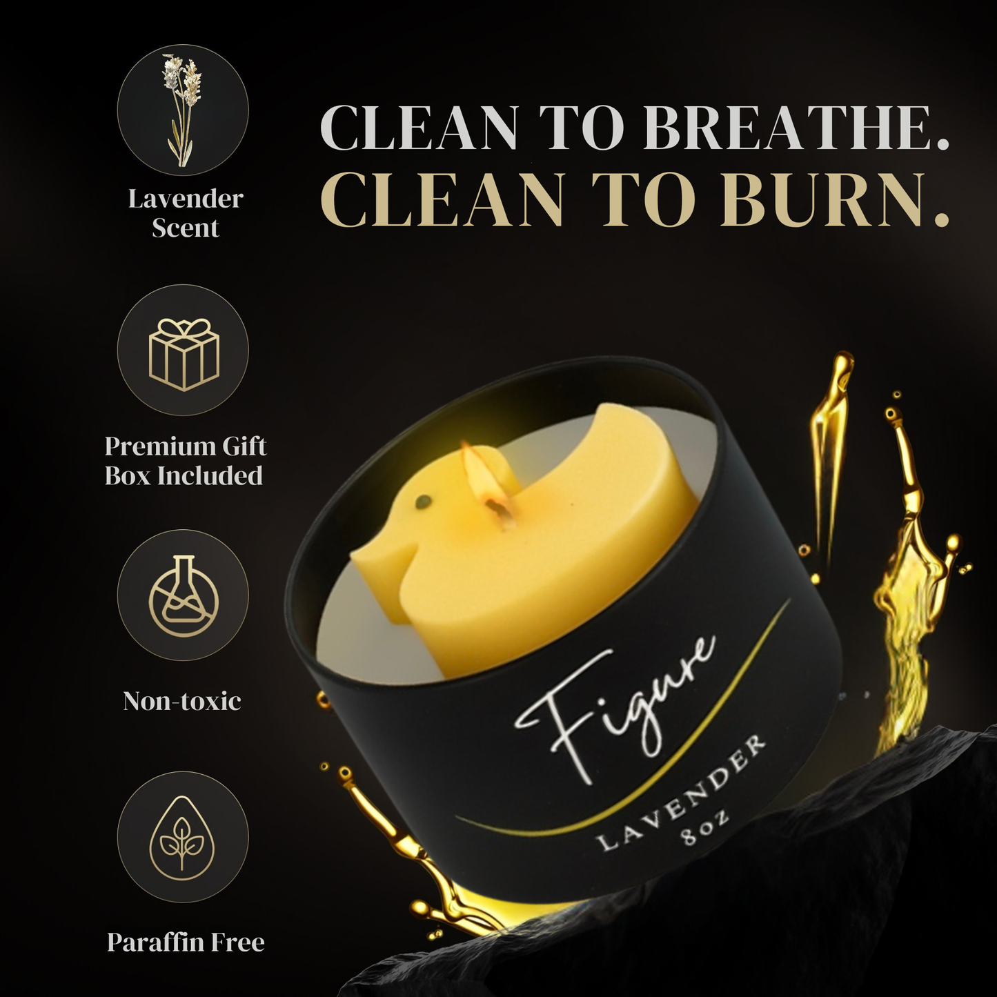 Yellow Rubber Duck Candle