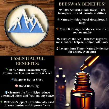 Mt. Rainier Candle 🏔️ Mountain Decor | Pacific Northwest | Non-Toxic 8 oz