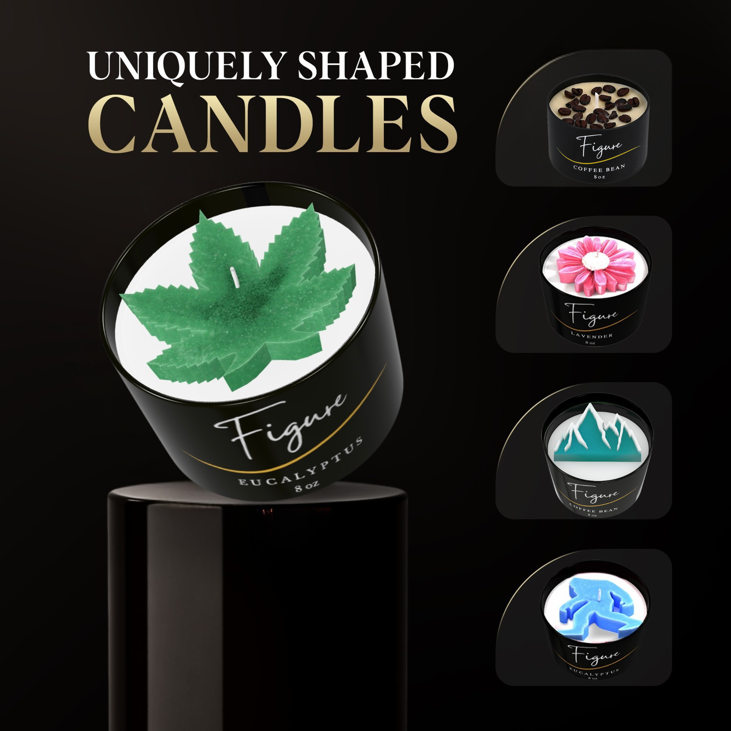 Weed Leaf Marijuana Candle