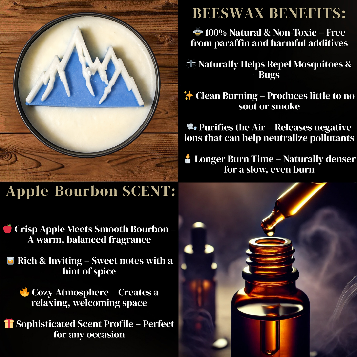 Mt. Rainier Candle 🏔️ Mountain Decor | Pacific Northwest | Non-Toxic 8 oz