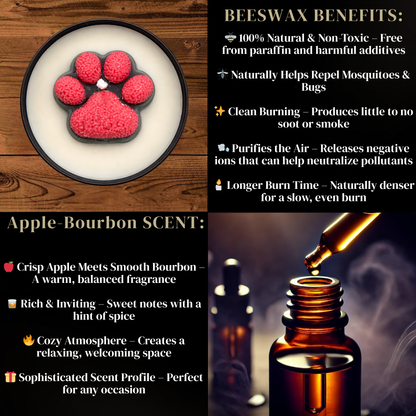 NM Lobo Paw Candle