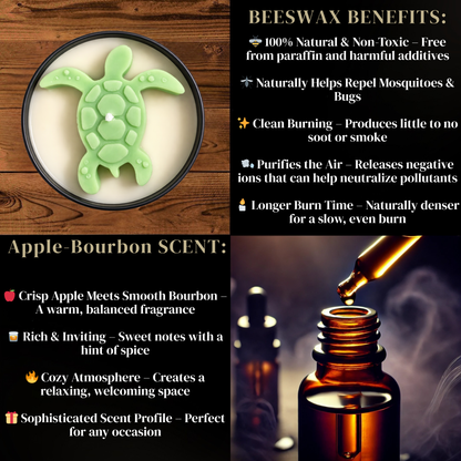 Sea Turtle Candle | Beach Decor, Coastal Home & Aquarium Gift | 8 oz Non-Toxic