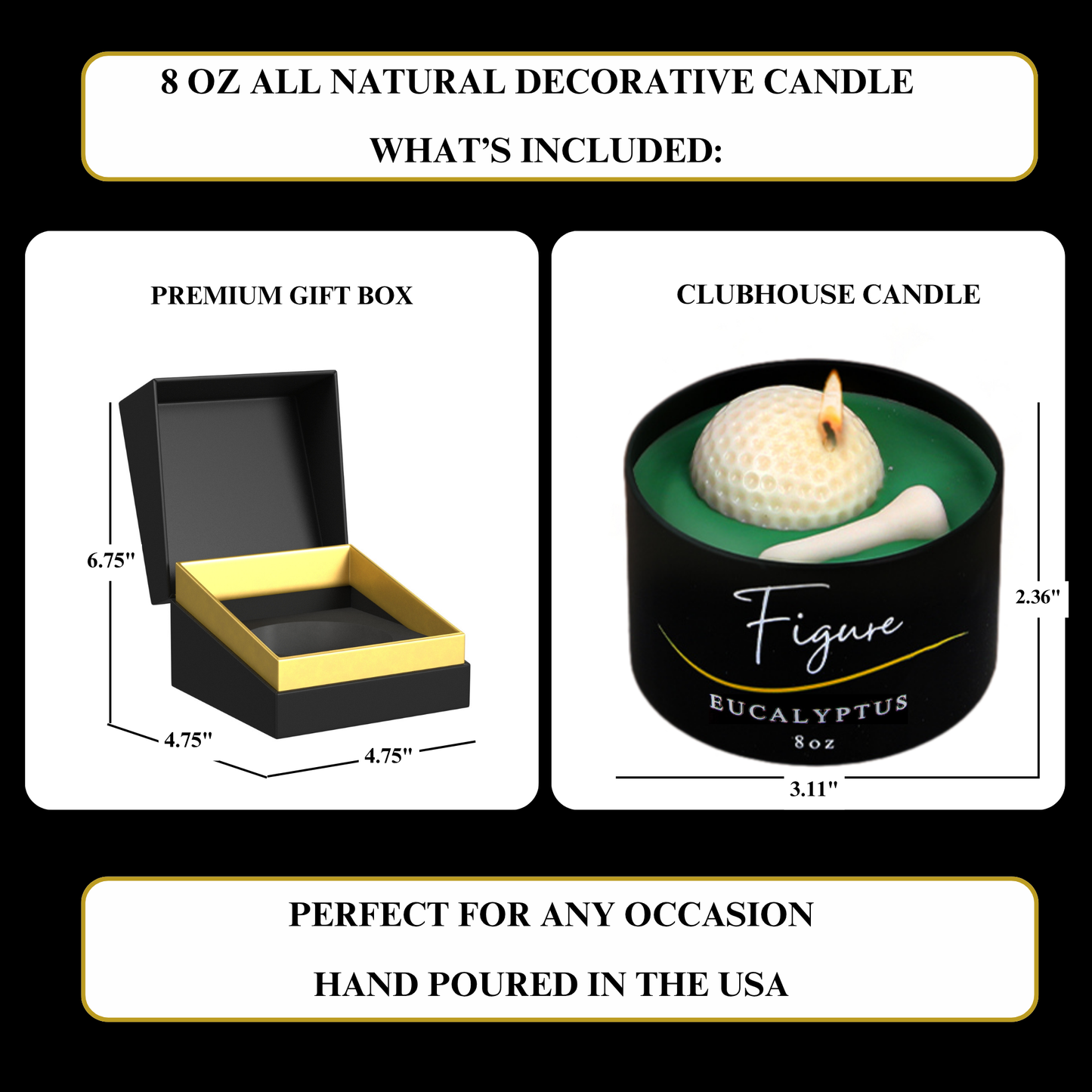 The Clubhouse Golf Candle