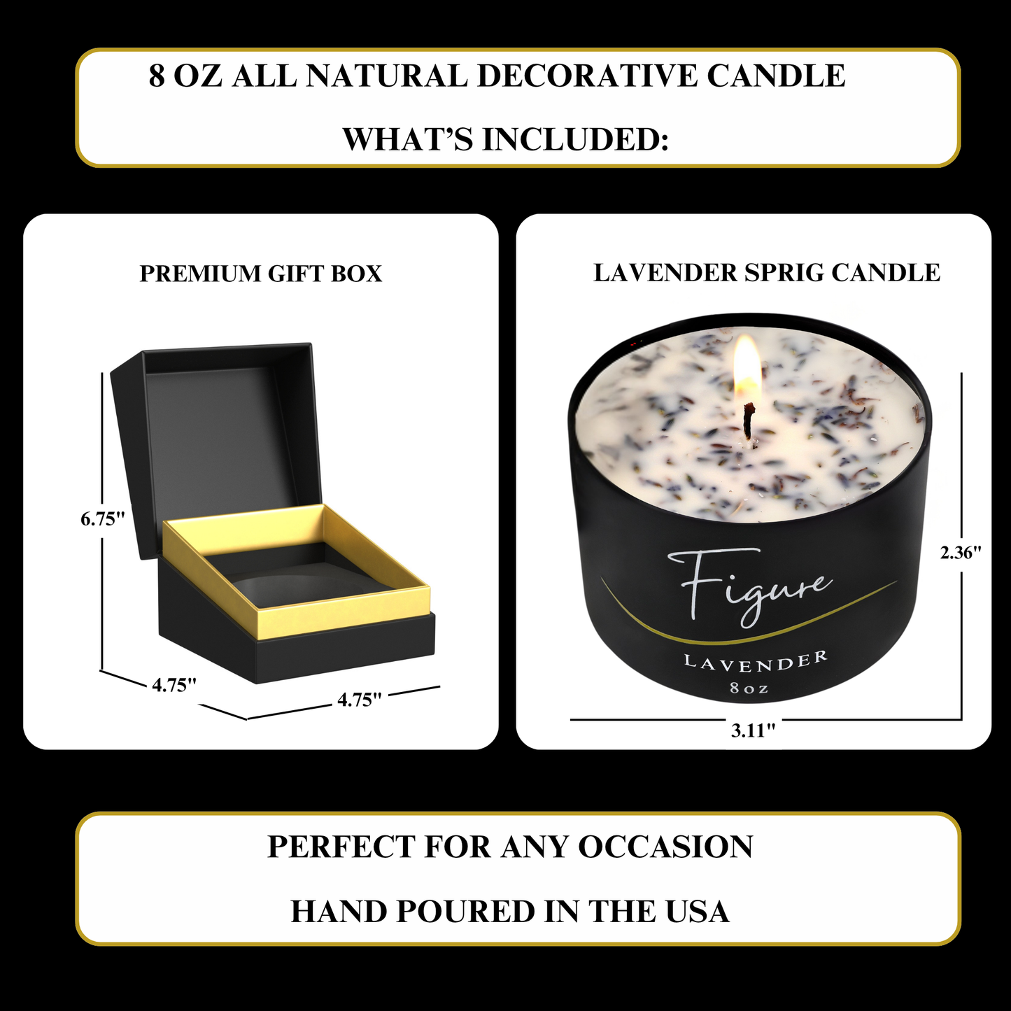 The Lavender Sprig Candle