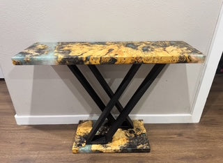 Premium Buckeye Epoxy Entry Table